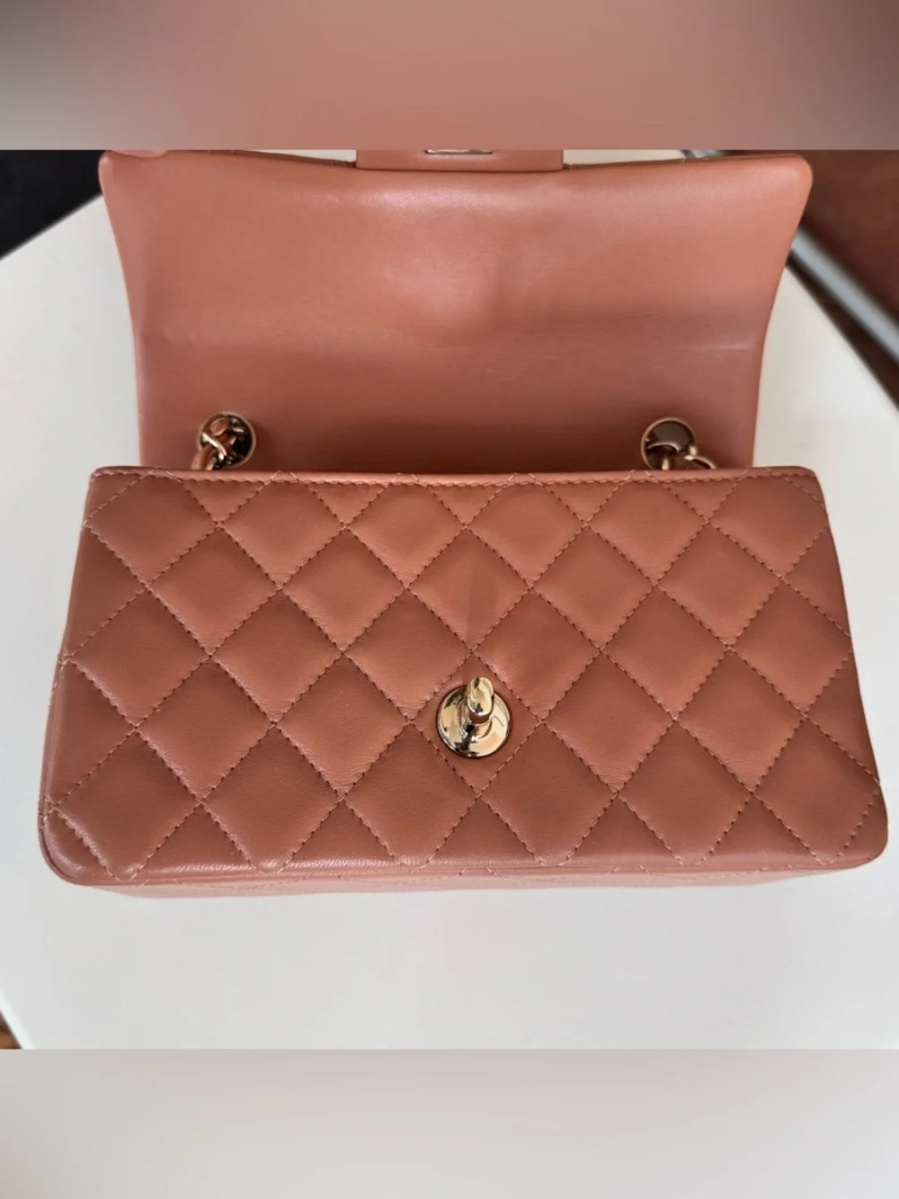 Chanel Classic Flap Mini Rectangular Caramel - Picture 12 of 16